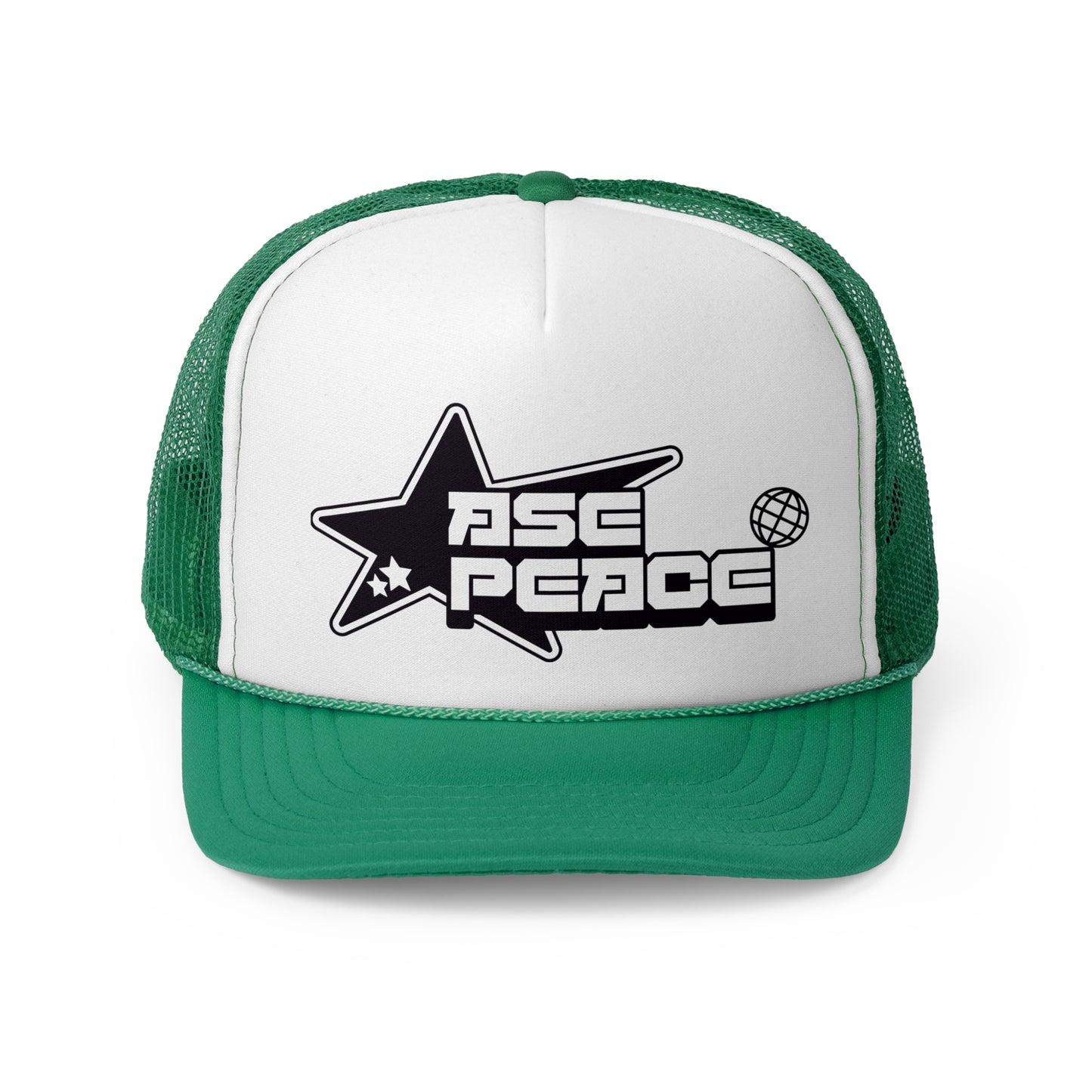 "ASE, PEACE." Trucker Hats