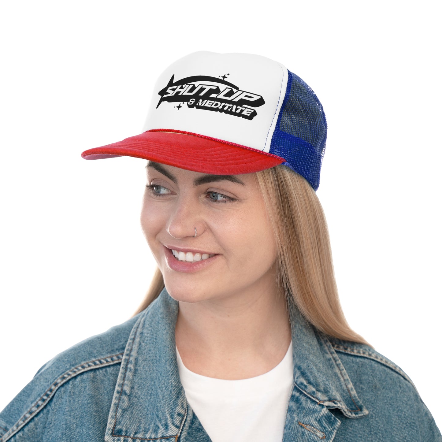 "Shut Up and Meditate" Trucker Caps