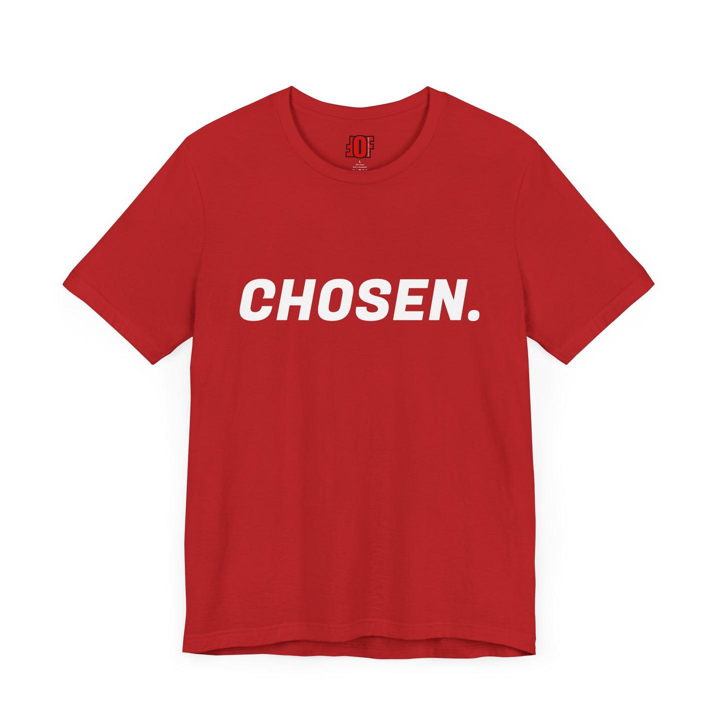 "CHOSEN." Unisex Jersey Short Sleeve Tee
