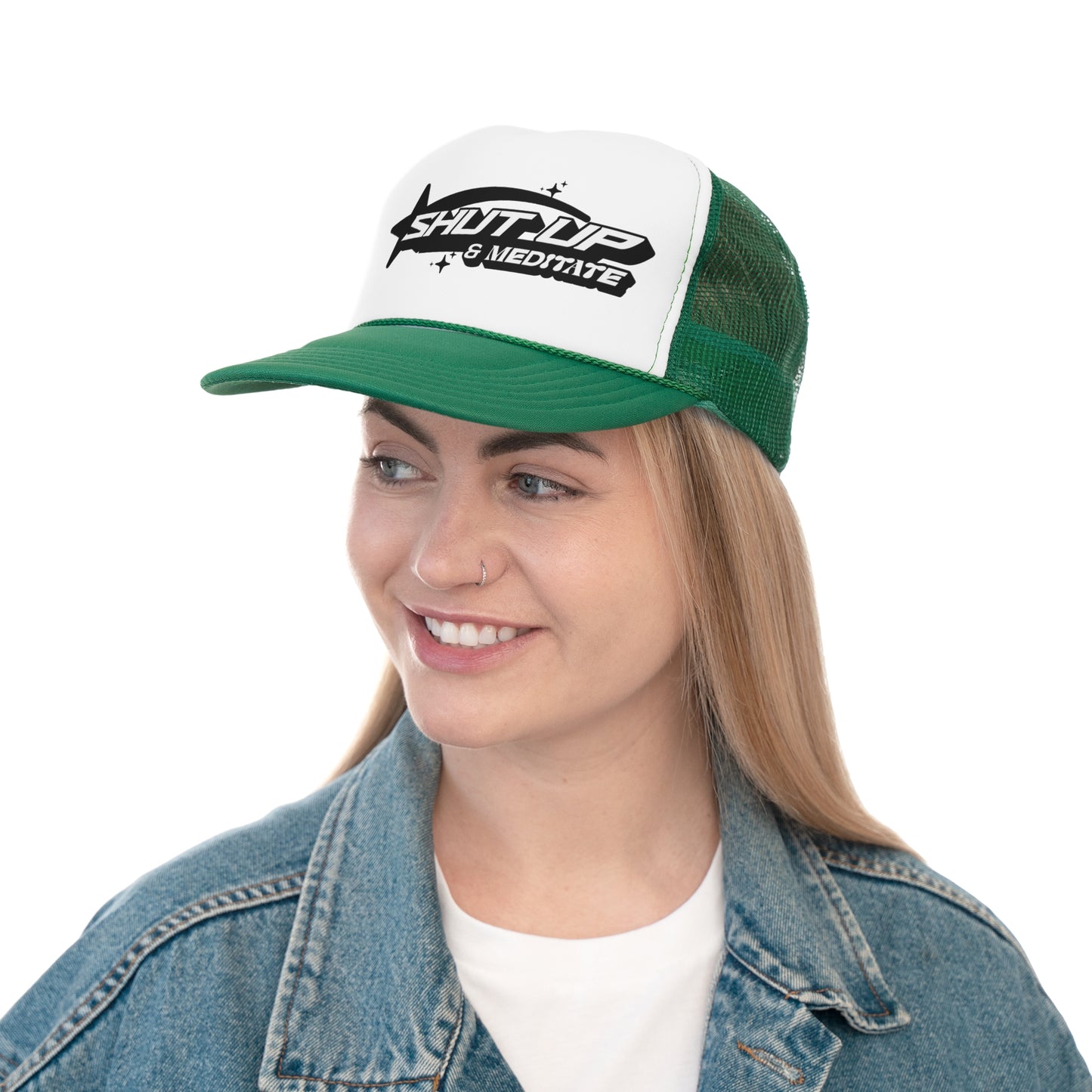 "Shut Up and Meditate" Trucker Caps