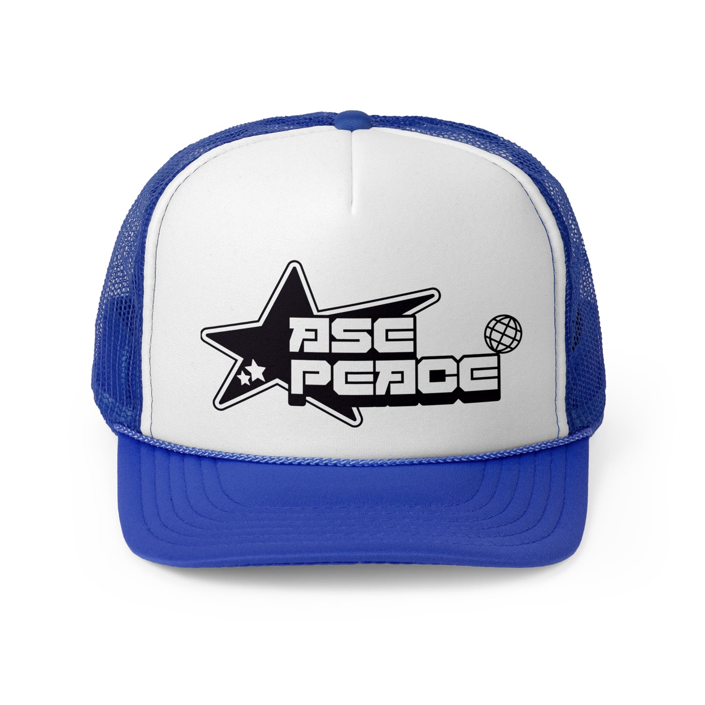 "ASE, PEACE." Trucker Hats