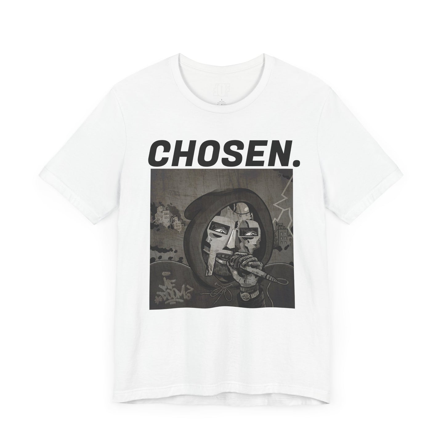 'DOOM, CHOSEN." Unisex Jersey Short Sleeve Tee