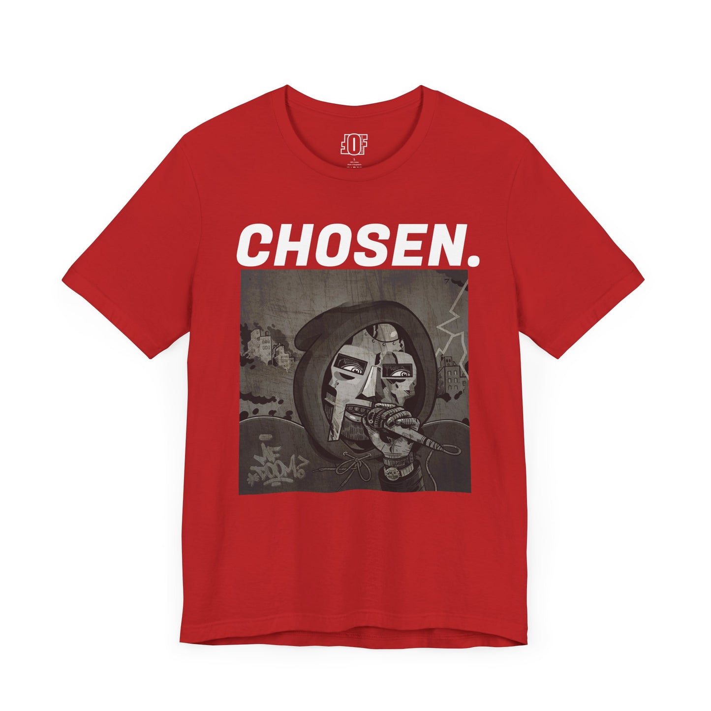 'DOOM, CHOSEN." Unisex Jersey Short Sleeve Tee