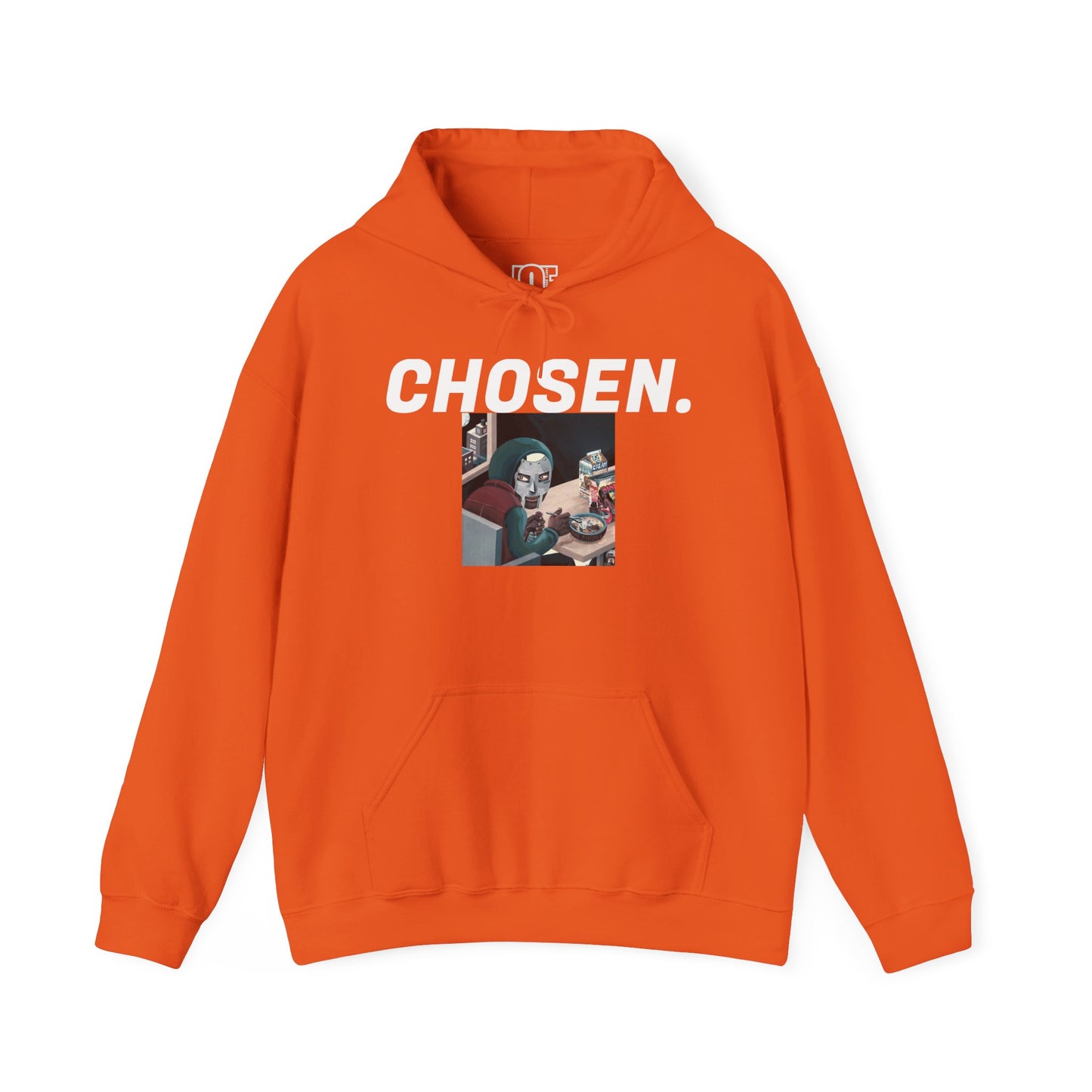 "DOOM, CHOSEN." Unisex Heavy Blend™ Hooded Sweatshirt