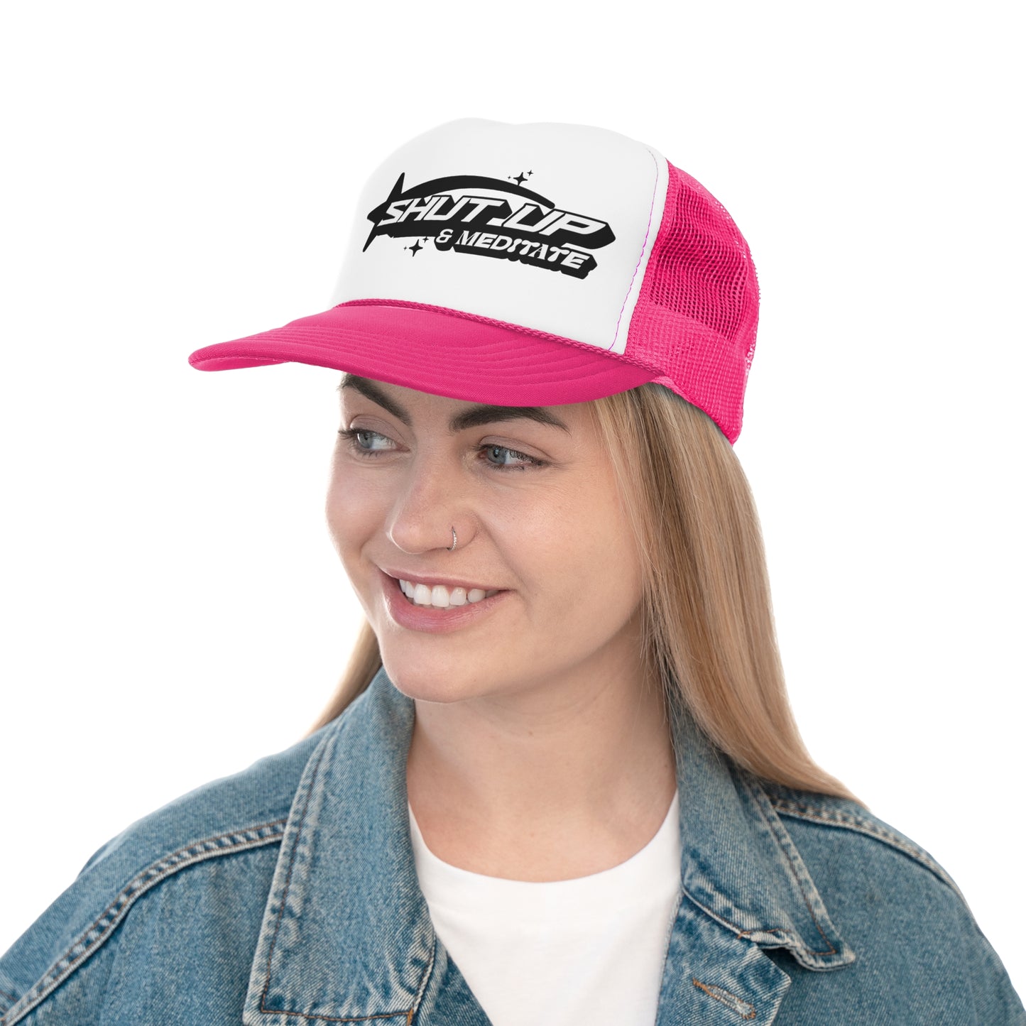 "Shut Up and Meditate" Trucker Caps