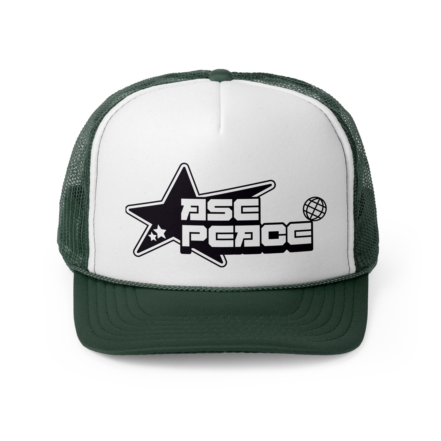 "ASE, PEACE." Trucker Hats