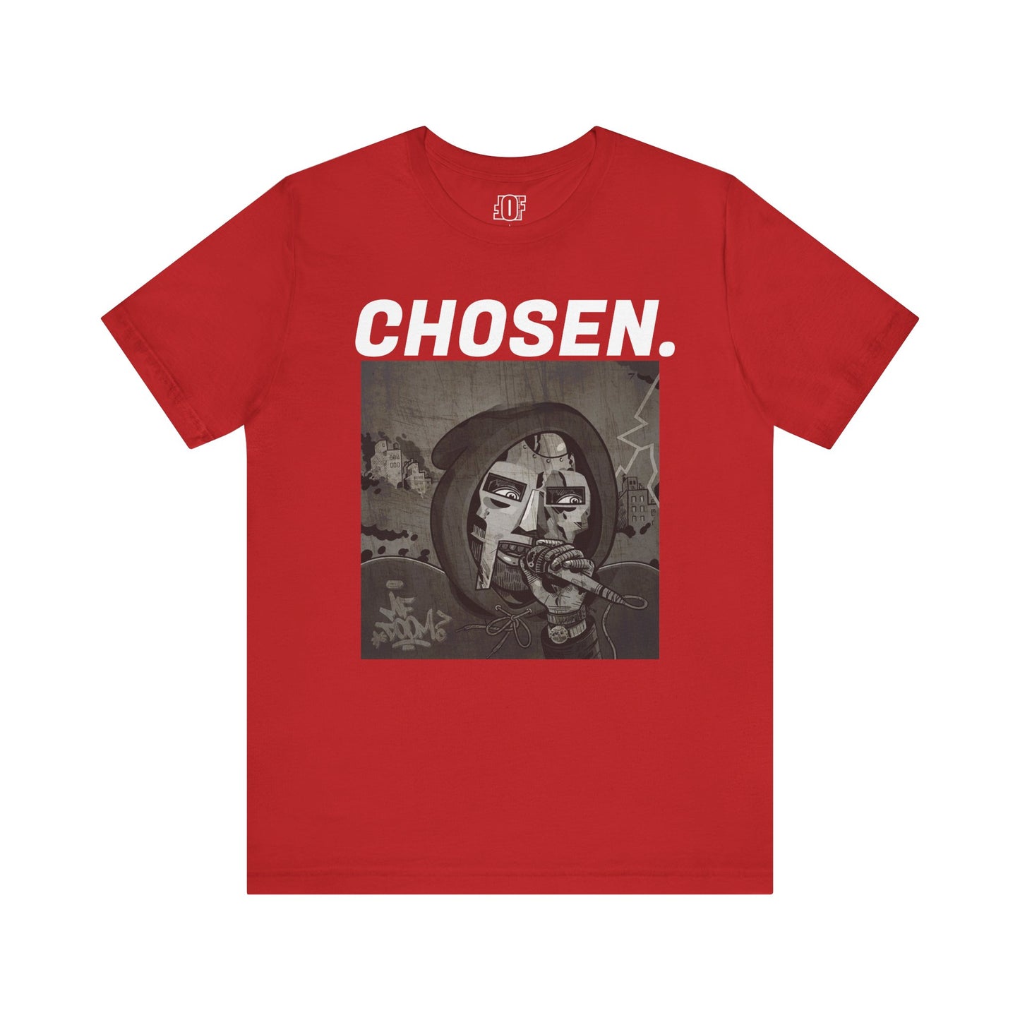 'DOOM, CHOSEN." Unisex Jersey Short Sleeve Tee