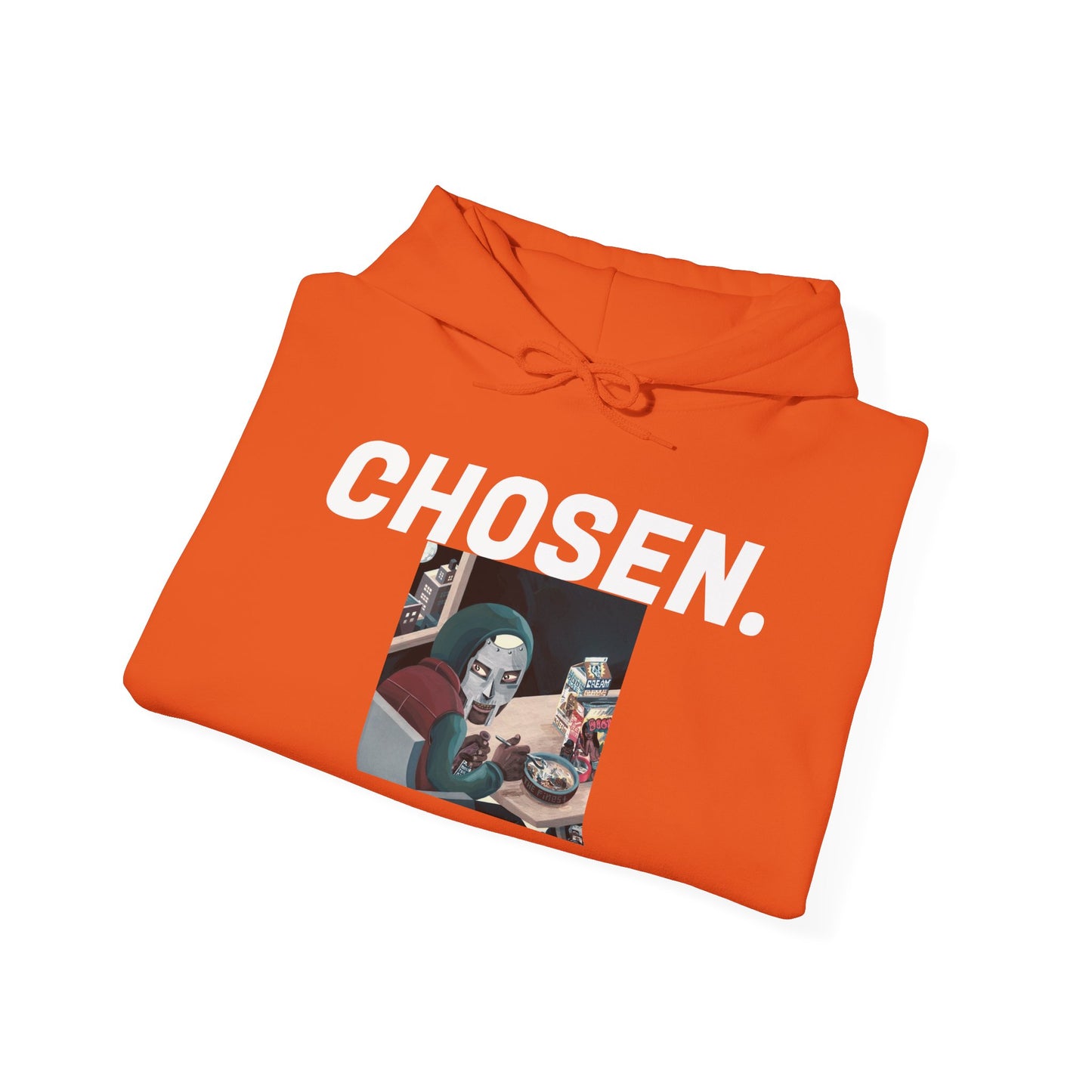 "DOOM, CHOSEN." Unisex Heavy Blend™ Hooded Sweatshirt
